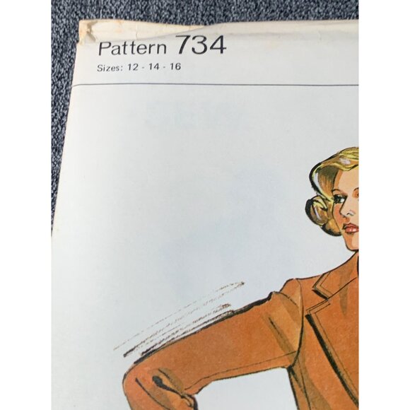 Kwik Sew Misses Jacket Sewing Pattern sz 12-16 734 - uncut - Picture 3 of 9